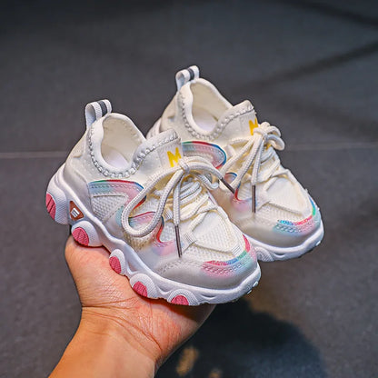 Children's Sports Shoes for Toddlers Boys Girls Little Kids Running Sneakers Air Mesh Breathable Soft Fashion Classic Casual New.