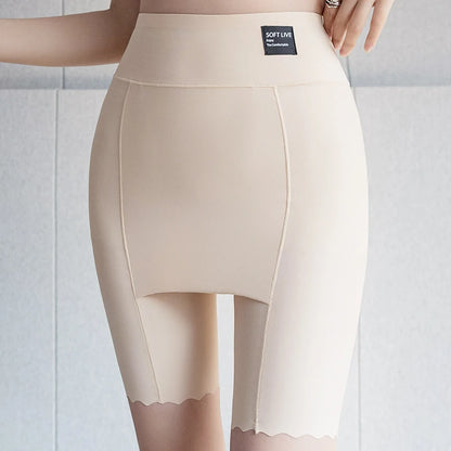 Women's plus Size White under Skirt Shorts Summer Seamless Protective Spandex Safety Hip-up Skirt Underpants Large Size