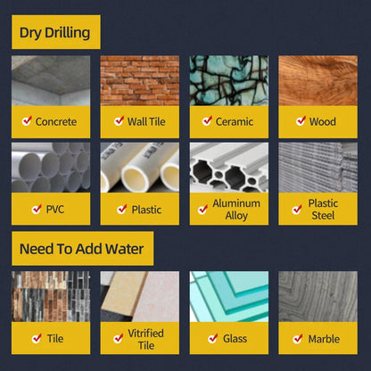 TOOLEYE Kreuz Hex Bohrer Set Für Beton Porzellan Fliesen Glas Metall Multifunktions Bohrer Bits Kit Power Werkzeuge Bohren Bohrer