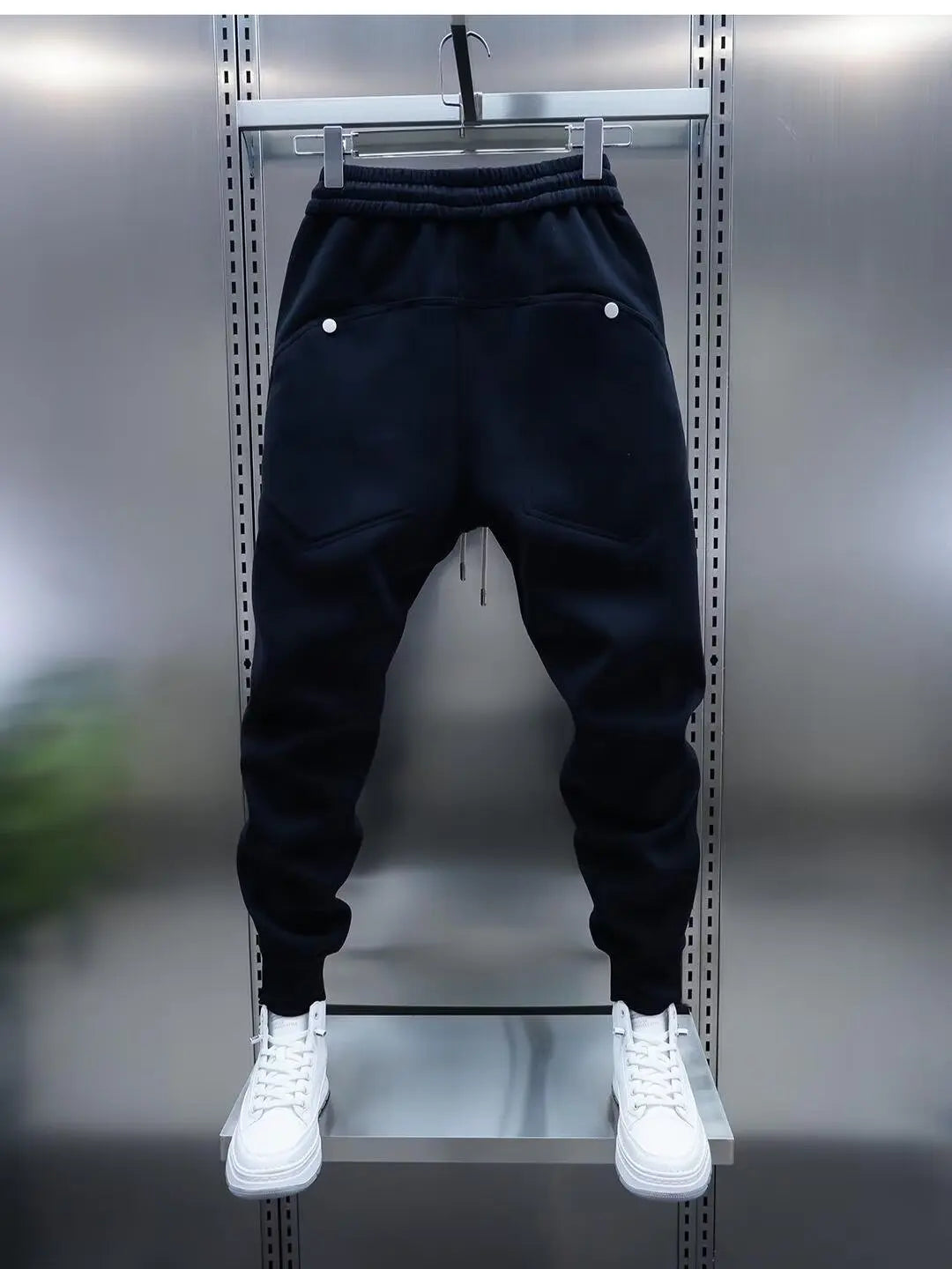 Solid Slim Fit Trousers Men's Casual Pants Loose Pockets Straight Cylinder Leggings Korean Fashion  Harajuku Sweatpants y2k pant.