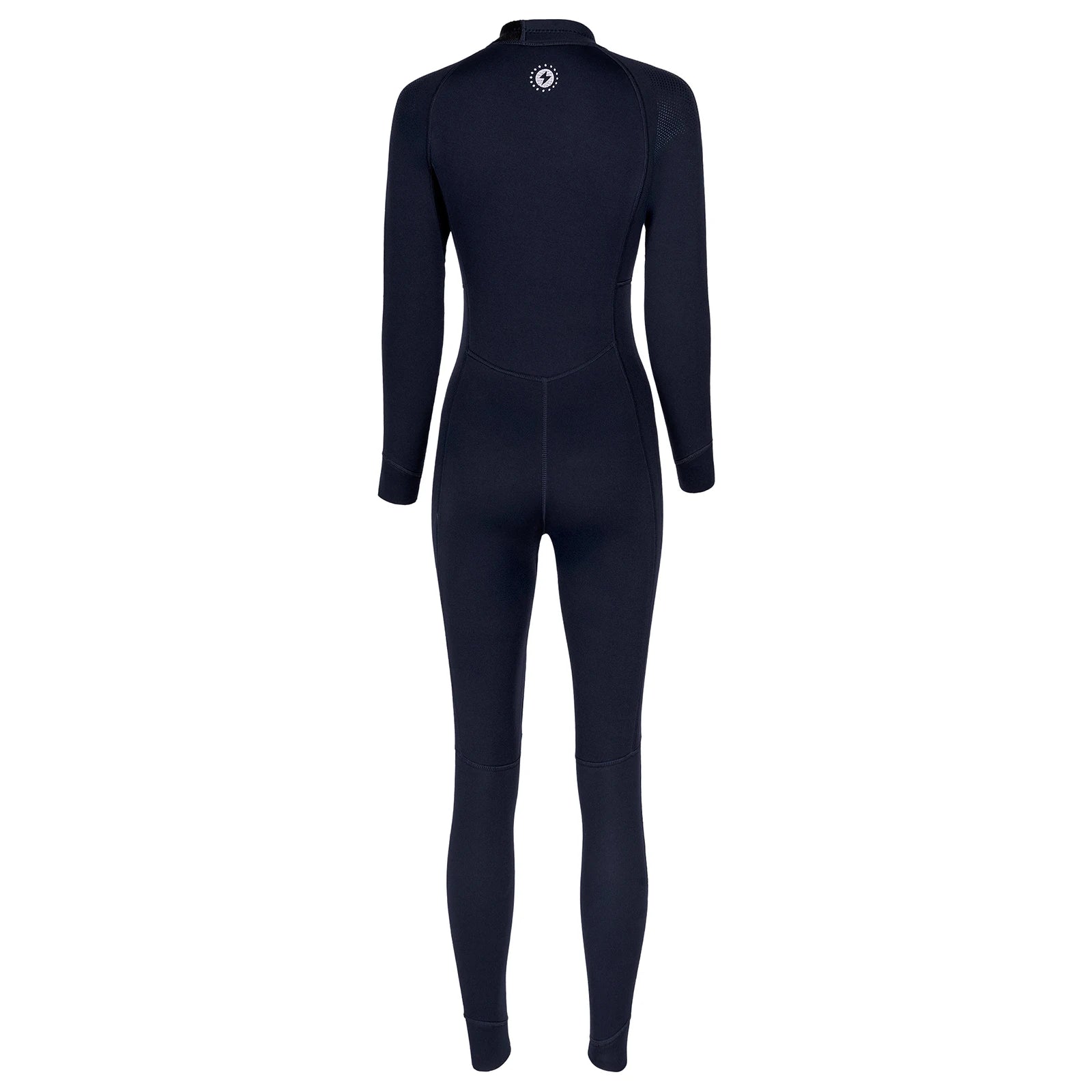 Women 3mm Neoprene One-Piece Thermal Wetsuit Mock Neck Long Sleeve Front Zipper Jumpsuit for Swimming Surfing Snorkeling Diving.