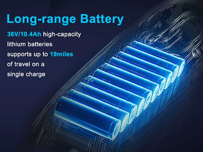 Mankeel 30KM Electric Scooter Adults 350W Foldable Electric Kick Scooter 8.5 Inch APP 10.4AH Folding E-scooter Dual Brake System.