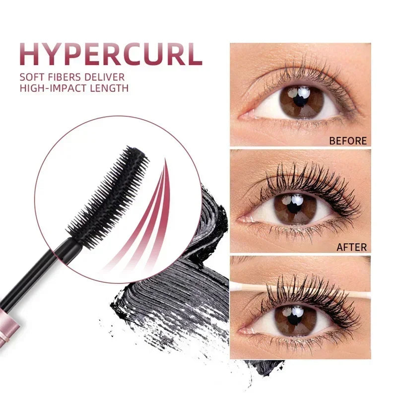 Film Power 4D Waterproof Volume and Curl Mascara Mascara Waterproof Cosmetic Makeup Brushes Sheglam Makeup Rare Beauty Makeup.