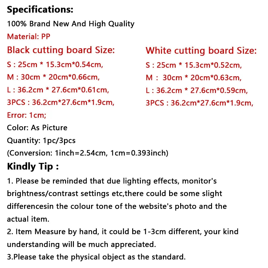 Marble Texture PP Cutting Board Antibacterial and Mildew Cutting Board Kitchen Vegetable Cutting Board Dishwasher Safe.