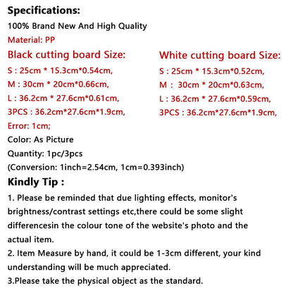 Marble Texture PP Cutting Board Antibacterial and Mildew Cutting Board Kitchen Vegetable Cutting Board Dishwasher Safe.