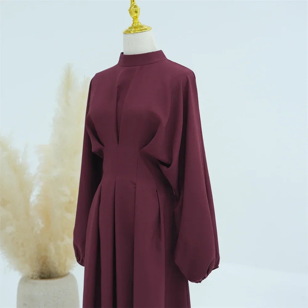 Ramadan Linen Abaya Dubai Turkey Islam Muslim Modest Dress Kaftan Prayer Clothes For Women Kebaya Robe Arabe Femme Musulmane