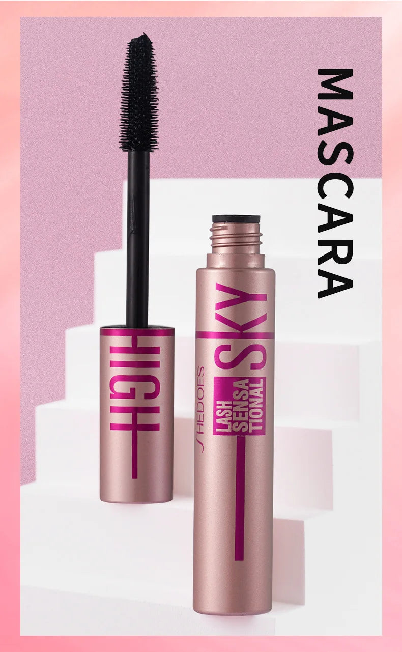 Eyelashes Lengthening Mascara Thickening Waterproof Sweat-Resistant Long Lasting Natural Curling Mascara Quick Dry Beauty Makeup.