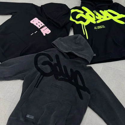 Y2K Women Clothing Fashion Vintage Letter Embroidery Hoodies Harajuku Hip Hop Punk Oversized Hoodies Sweatshirts Casual Jacket.