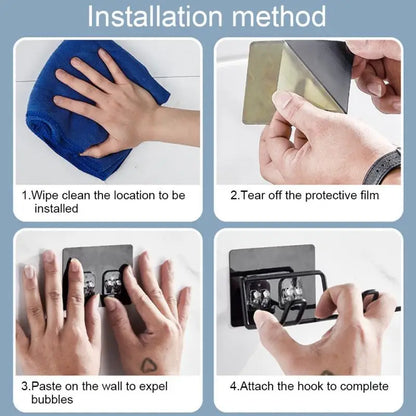 Haartrockner Halter Wand Haartrockner Halterung Kein Stanzen Hause Badezimmer Organizer Lagerung Rack Regal Zubehör