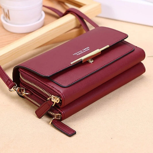 Women's Wallet Korean Handbag Multi Card Large Capacity Casual Shoulder Bag Mobile Phone Packet Fashion New Style.