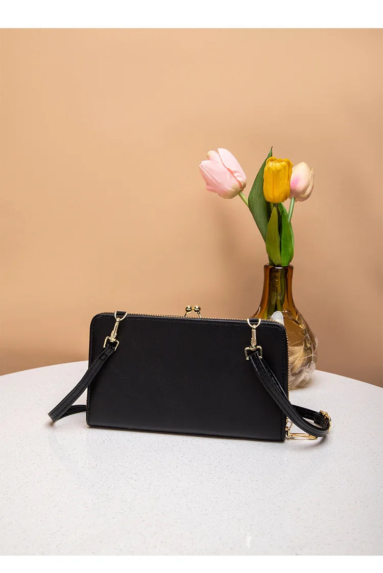 Fashion Women Luxury Leather Single Shoulder Bags Ladies Large Capacity Crossbody Mobile Phone Purse Female Messenger Wallet.