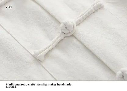 Traditional Chinese Men's Tang Suit Cotton Linen Ancient Costume Tea Servant Zen Meditation Clothing Middle Mountain Hanfu