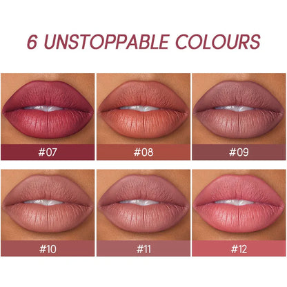 2 In 1 Lipstick Lip Liner Set 24 Hours Water Resistant Lipsticks Matte Lip Pencil Cosmetic Korean makeup Lip Gloss Tint Stain.