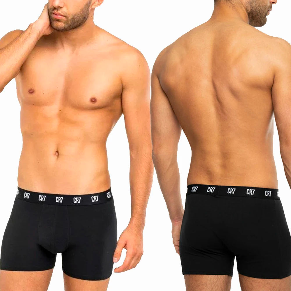 CRIIS SEVEN 7 Boxershorts für Herren, Cristiano Ronaldo, Basic-Unterwäsche aus Baumwolle, Herren-Badehose, Turnhose, bequeme Unterhose