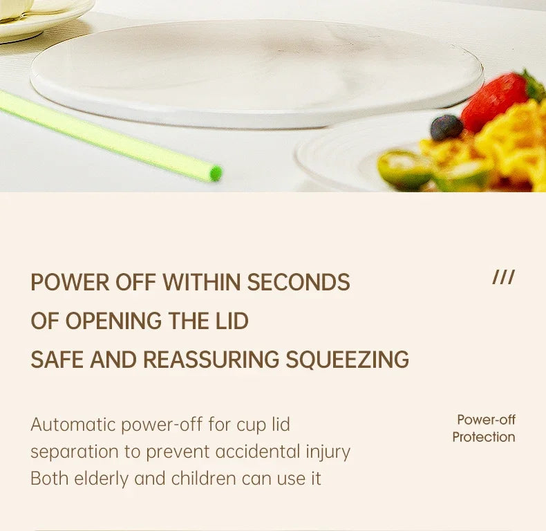 Portable Multi-function USB Wireless Juicer 12-blade Head Fast Juice Extraction 2600mAh Capacity Indoor and Outdoor Mixing Cup