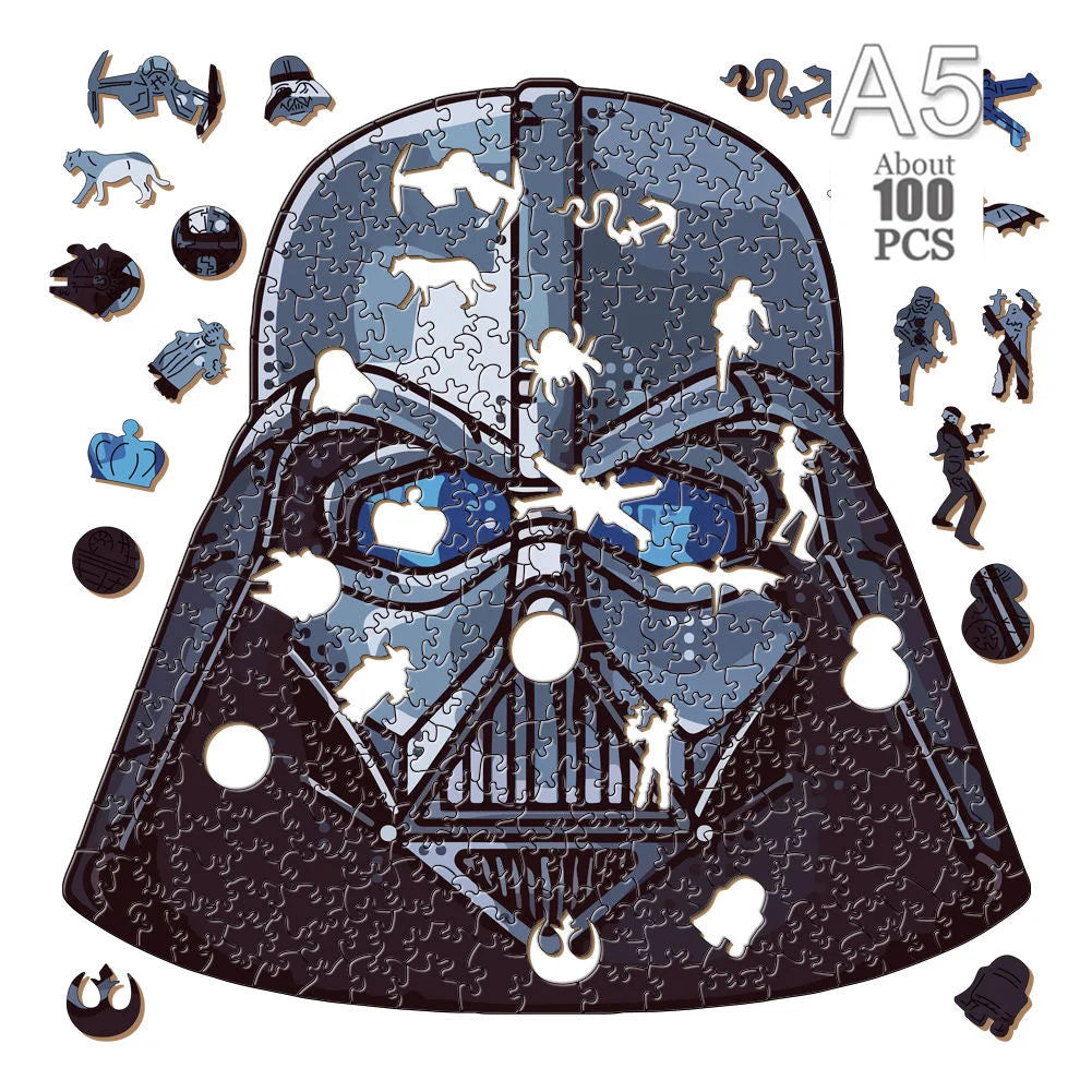 Movie Characters Wooden Puzzle Film Star Wood Jigsaws 2D Magic School Badge Character Jigsaw Toys for Kids