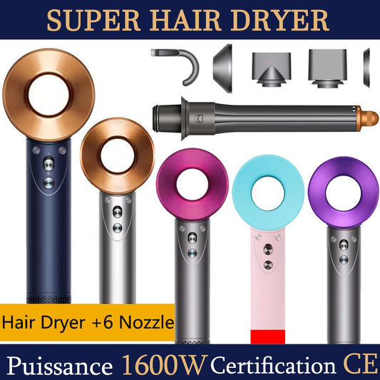 SenCiciMen Professinal Hair Dryer Negative Ion Blow Dryer Quick Dry Leafless Hairdryer Salon Home Constant Temperature Hair Care.