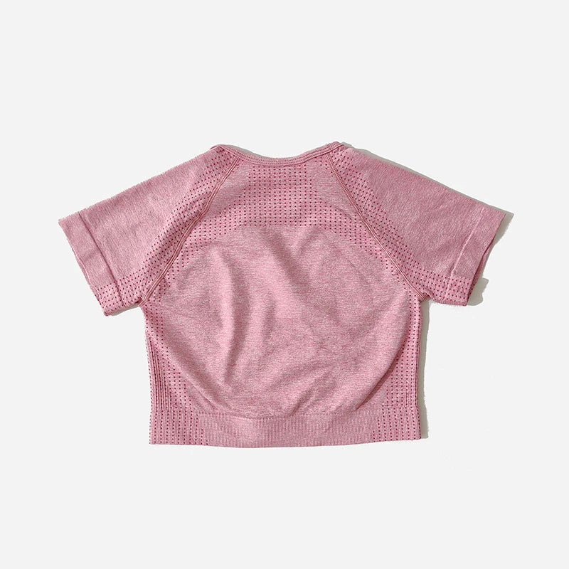 WAREBALL Seamless Yoga Set Women Workout Gym Clothes Fitness Short Sleeve Crop Top Shirt High Waist Leggings Pants Sports Suits.