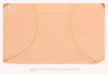 4Pcs/Lot High Waist Underwear Cotton Panties Women Body Slim Abdominal Underwear Plus Size Girls Briefs Female Lingerie Shaper.