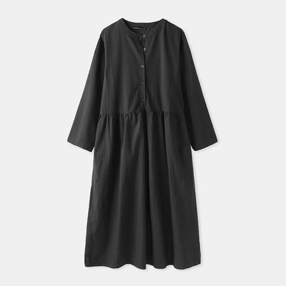 Women's Elegant Solid Cotton Robe Femme 2022 Spring Autumn Bohemian Maxi Dress ZANZEA Casual Long Sleeve Shirt Dresses Oversized.