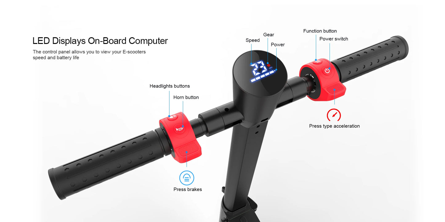 HX Electric scooter Foldable 7.5A 350W 25KM/H electric scooters 36V EScooters 5.5 Inch E Scooter For Adults