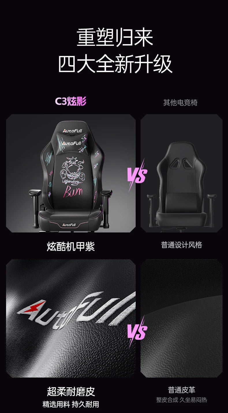 Gaming-Stuhl mit langer Rückenlehne, mobil, bequem 
 Hochwertiger europäischer Ästhetikstuhl, bequem, ergonomisch 
 Silla Gamer-Möbel