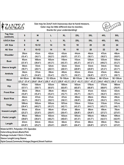 ZANZEA Muslim Women 2 Pieces Pant Sets Hijabis Casual Asymmetric Hem Long Sleeve Blouses & Pleated Pants 2pcs Suits Outfits.