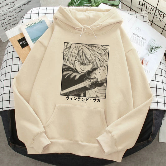 Thorfinn Vinland Saga Vinrando Saga Hoodies Frauen Grafik ästhetische Gothic japanische Kapuzen hemd Pullover weibliche Vintage Pullover
