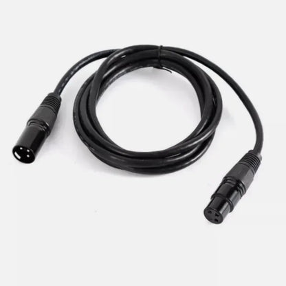 10Pcs 2M DMX XLR Cable Set 3 Pins Metal Connectors Multi-Layer Shielding Non-Waterproof For Stage Lighting & Events.