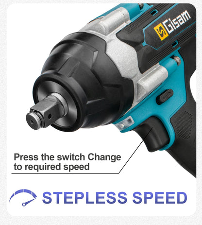 1800 N.M Drehmoment Bürstenlosen Elektrischen Schlagschrauber 1/2 zoll Lithium-Ionen Batterie Akku-schlüssel Werkzeuge Für Makita 18V Batterie pin