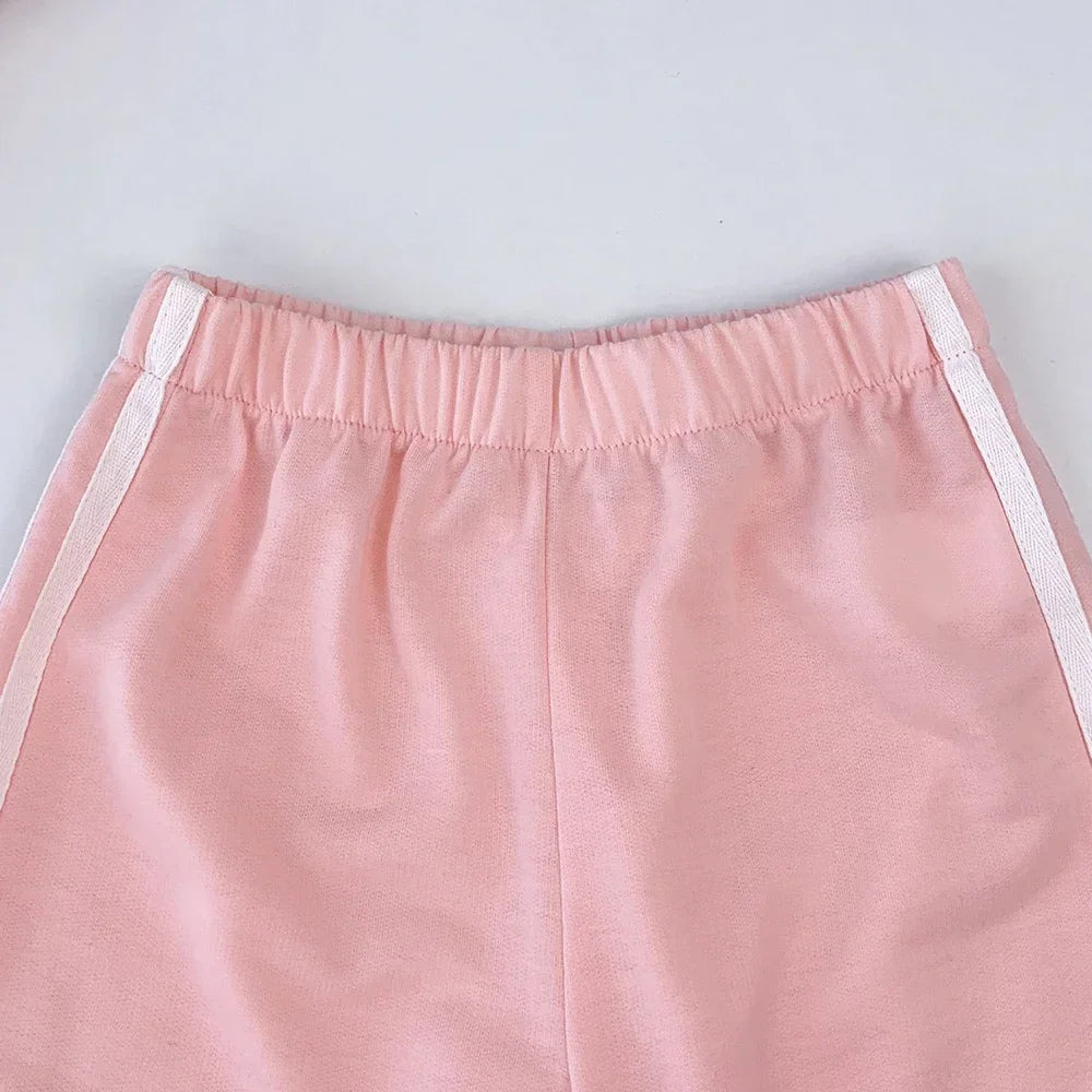 Bear Leader Kids Clothes Girls Autumn Fashion Bow Decoration Pink Sports Top+Pants Two-piece Sets Children's Daily Casual Wear.