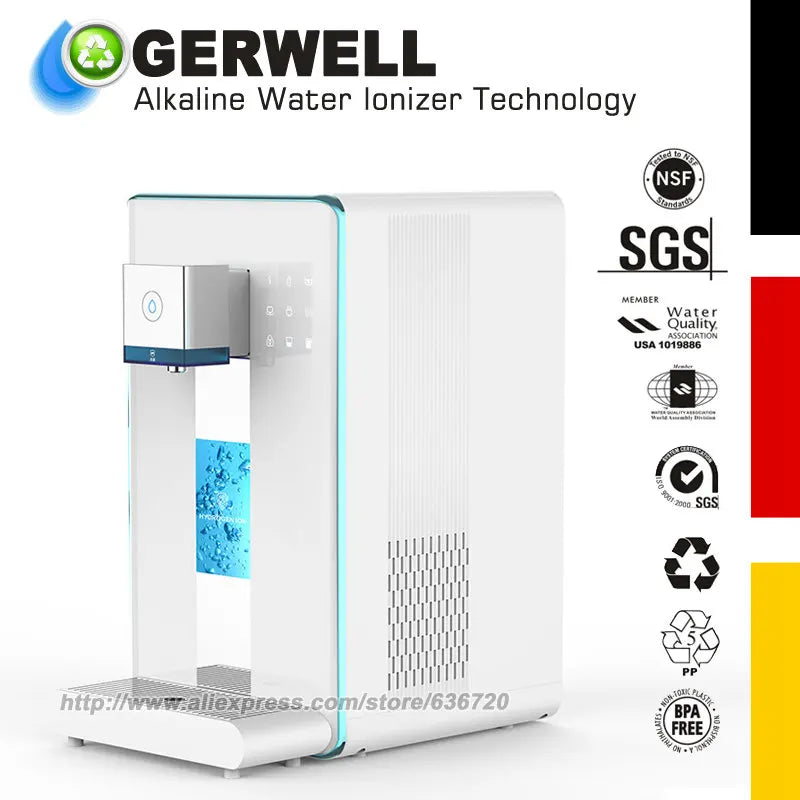 Hydrogen Water Generator/counter top UVC Water Filter RO Machine HOT/COLD Water Purifier, BPA Free (No Installation Required).