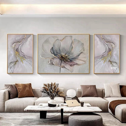 New Arrival Modern Abstract Golden Mountain Landscape Oil Paintings On Canvas China Artwork Wall Decor For Room Unframed