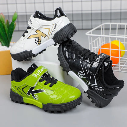 Soccer Cleats for Kids 2024 New Children Football Cleats Fashion Firm Ground Soccer Shoes.