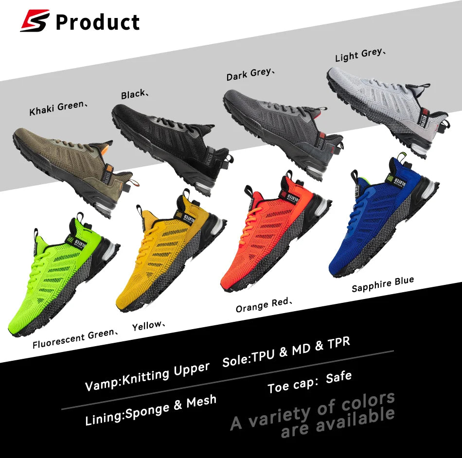 Men's Running Shoes Baasploa Male Sneakers Shoes Breathable Mesh Outdoor Grass Walking Gym Shoes For Men Plus Size 41-50.