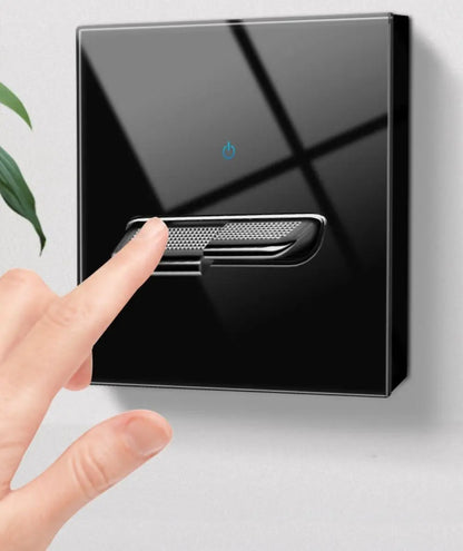 Glasscheibe Wand schalter LED europäische 16a Steckdose Retro Kippschalter eu uk Standard 2-Wege-Buchse 1-4gang USB Home Dekoration.