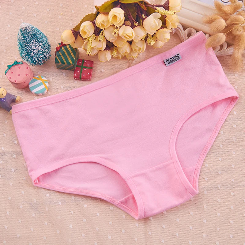 7Pcs/Lot Plus Size Underwear Women's Panties Cotton Girl Brief Sexy Lingeries Shorts Underpant Solid Panty Female Intimate M-4XL.