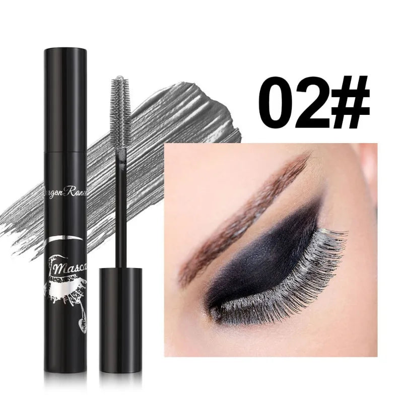 Colorful Waterproof Mascara Blue Purple Pearl Mascara Dense Eye Makeup Bronze Fine Diamond Silver Mascara Cream Cosmetics Makeup