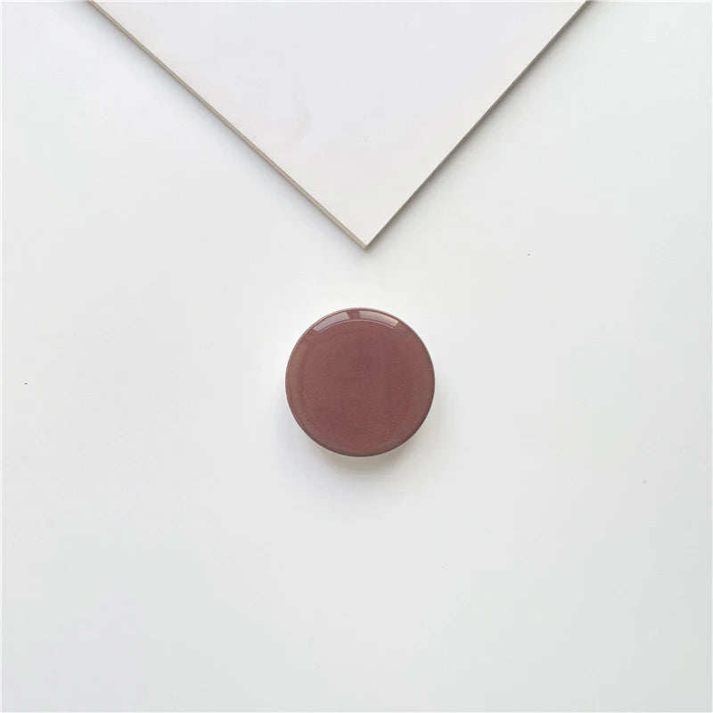 Popped Luxury Glossy Phone Socket for iPhone 12 13 14 Grip Tok Phones Holder Finger Ring Stand for Xiaomi Huawei.