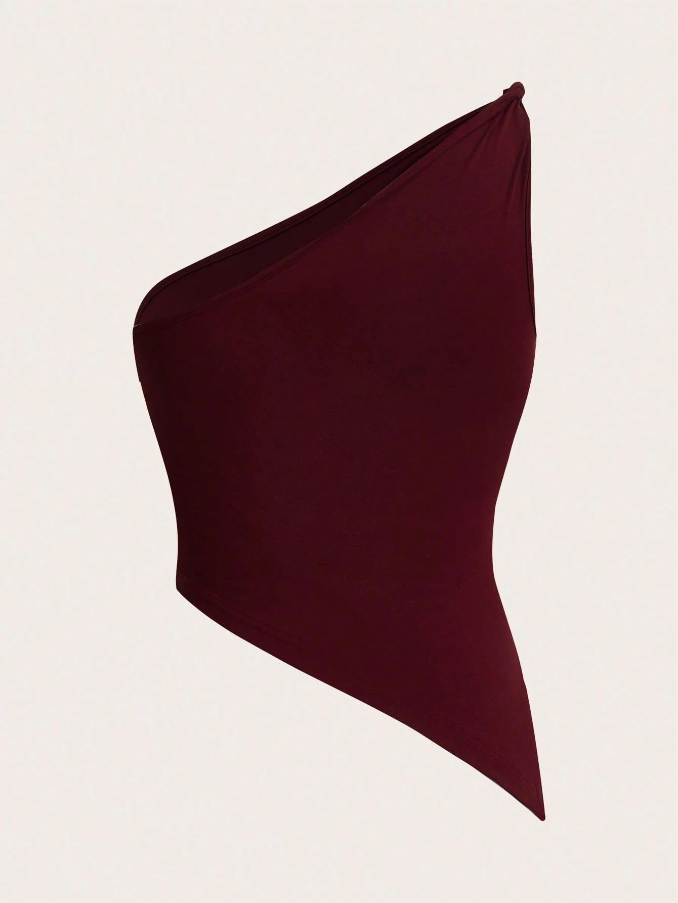 Women's Sexy One Shoulder Asymmetry Hem Crop Top Shoulder Knot Desigh Backless Slim Fit Cami Top streetwear 2025 Summer.