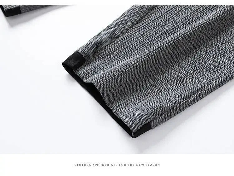 Summer Casual Ice Silk Short Sleeve T-Shirt Shorts Set for Men Fashionable Two-Piece Outfit Lightweight Sportswear Combo