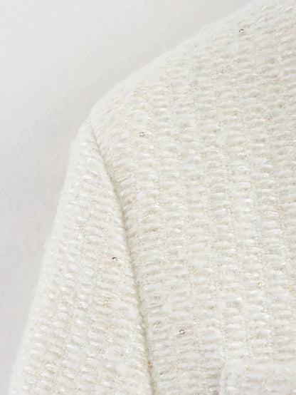 Women's Autumn and Winter Long Sleeve Short Jacket Fashion Solid Colour Front Pocket Button Jacket Elegant Casual Jacket.