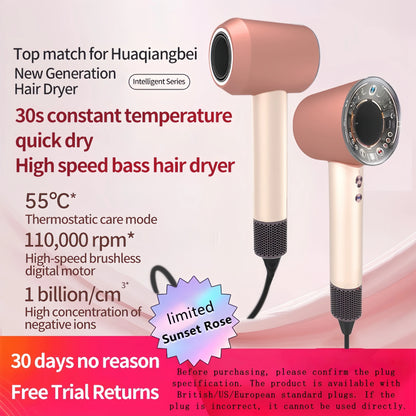 5 in 1 Professional Hair Dryer, with Hot and Cold Air Functionality - Lightweight and Thermostatic Styling Tool for Smooth Hair
