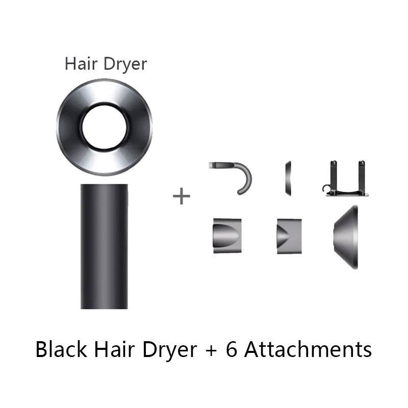 Diffuser Hairdryer Ionic 5in1 Professional Electric Hair Dryer Heat Leaf Blow Drier With Diffuser Ion Leafless Air Blower Woman.