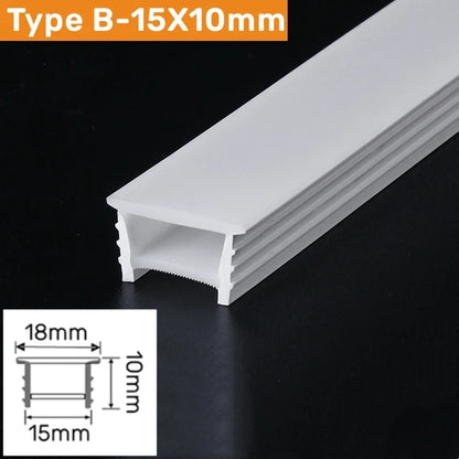 Recessed Black Silicone Tube LED Neon Light Flexible Rope Channel Diffuser WS2811 WS2812B Outdoor Waterproof Ribbon Strip Lights