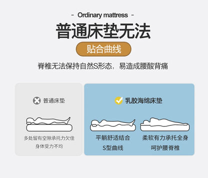 Latexmatratzen für zu Hause, Tatami-Matten, gepolstert zur Miete, dünne Polster für Einzel- und Doppel-Studentenwohnheime, verdickt