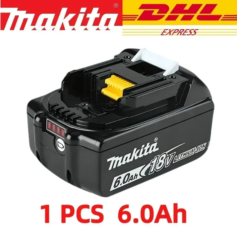 100% original Makita battery, 18V 6.0Ah rechargeable battery, replacing Makita BL1830BL1840BL1850BL1860B, power tool battery