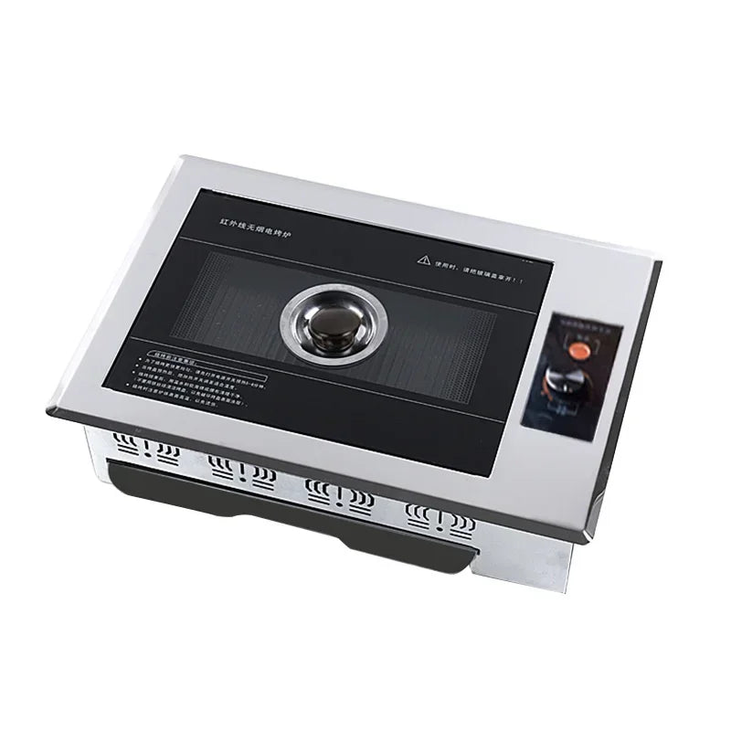 U-shaped electric oven Korean household non stick electric oven smokeless barbecue plate iron plate barbecue pot.