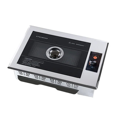 U-shaped electric oven Korean household non stick electric oven smokeless barbecue plate iron plate barbecue pot.