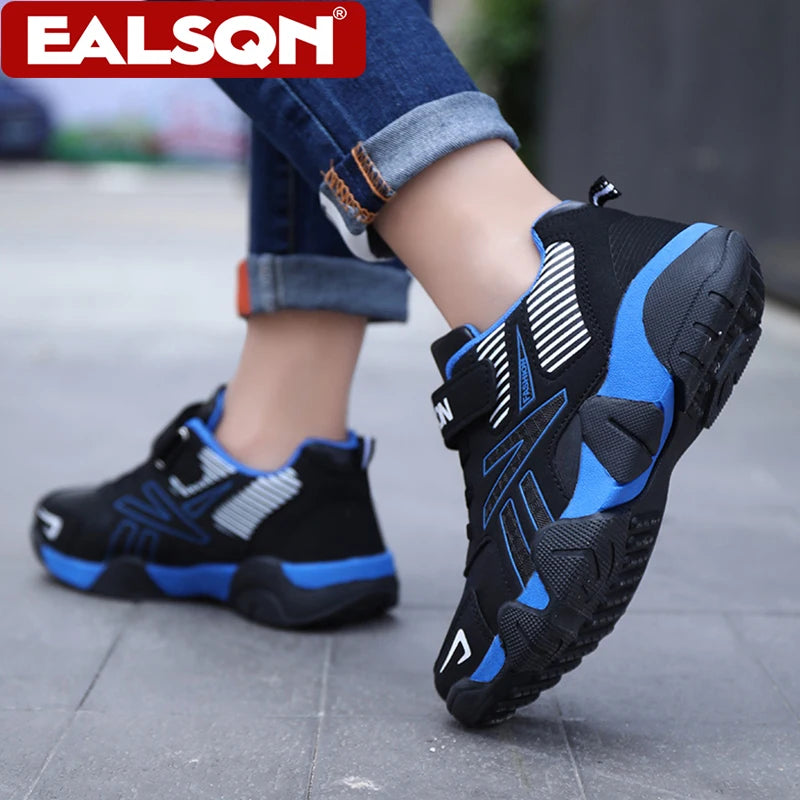 Four Seasons Leather Kids Shoes Non Slip Outdoor Children Walking Sneakers Casual Boys Sport Tennis Size 28-39.